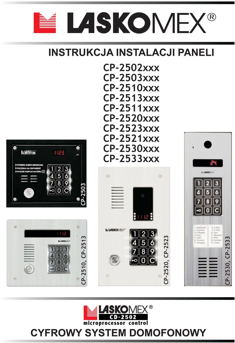 CP-2503 CP-2502xxx CP-2503xxx CP-2510xxx CP-2513xxx