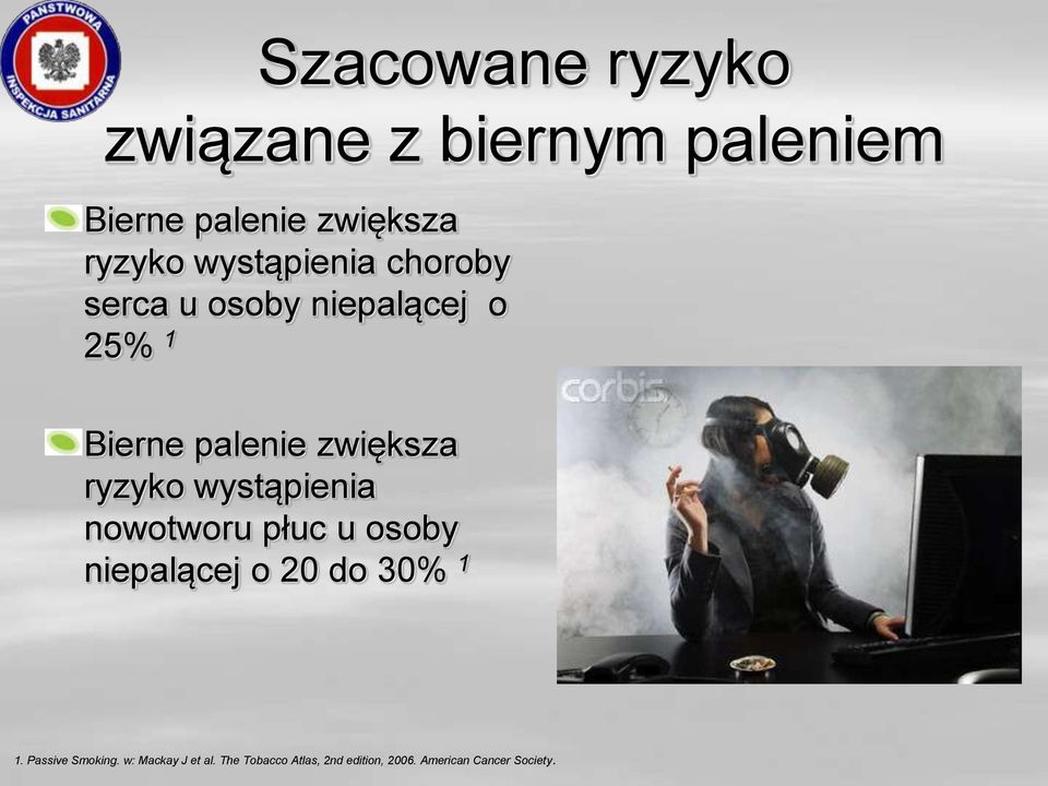 ryzyko wystąpienia nowotworu płuc u osoby niepalącej o 20 do 30% 1 1.