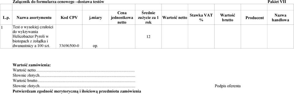 biotopach z żołądka i dwunastnicy a 100 szt. 33696500-0 op.