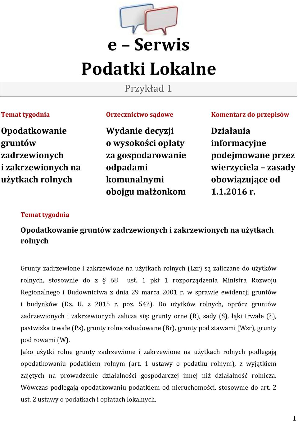 Temat tygodnia Opodatkowanie gruntów zadrzewionych i zakrzewionych na użytkach rolnych Grunty zadrzewione i zakrzewione na użytkach rolnych (Lzr) są zaliczane do użytków rolnych, stosownie do z 68