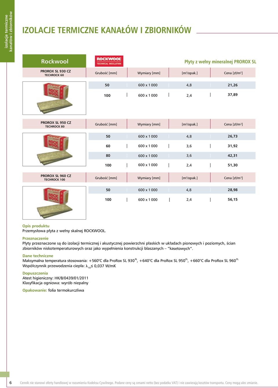 wełny skalnej ROCKWOOL.