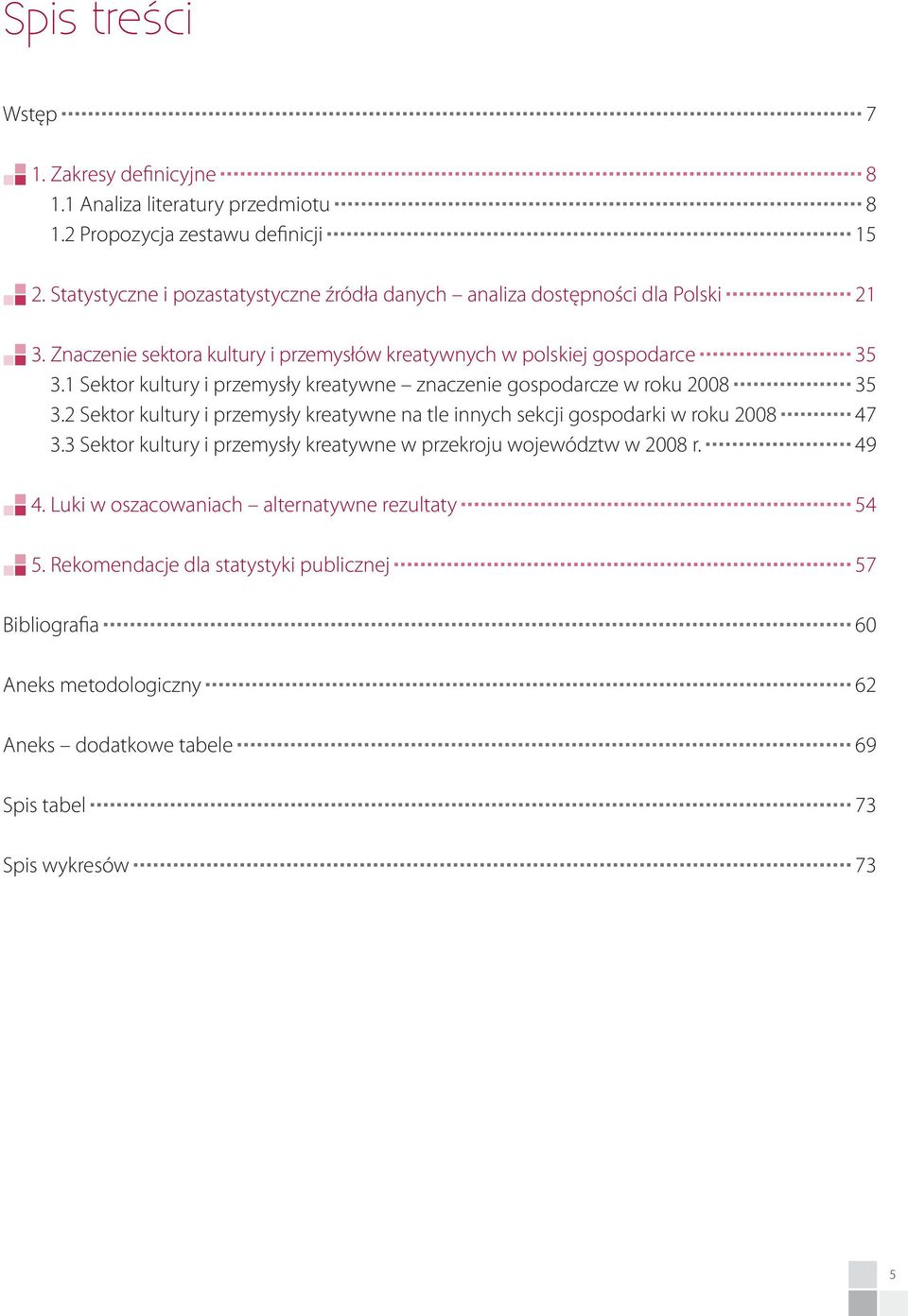 1 Sektor kultury i przemysły kreatywne znaczenie gospodarcze w roku 2008 35 3.2 Sektor kultury i przemysły kreatywne na tle innych sekcji gospodarki w roku 2008 47 3.