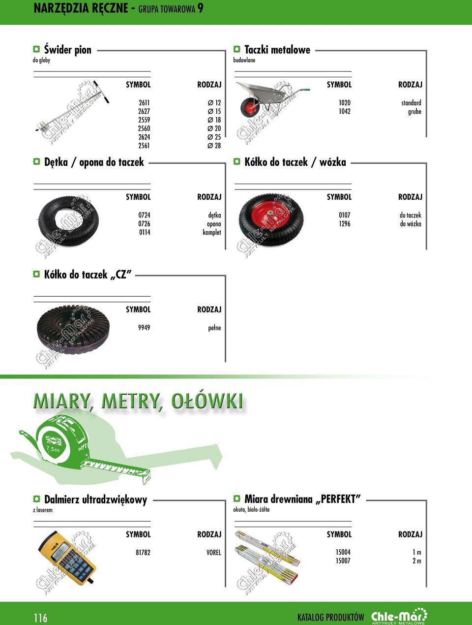 0724 0726 0114 dętka opona komplet 0107 1296 do taczek do wózka Kółko do taczek CZ 9949 pełne z laserem