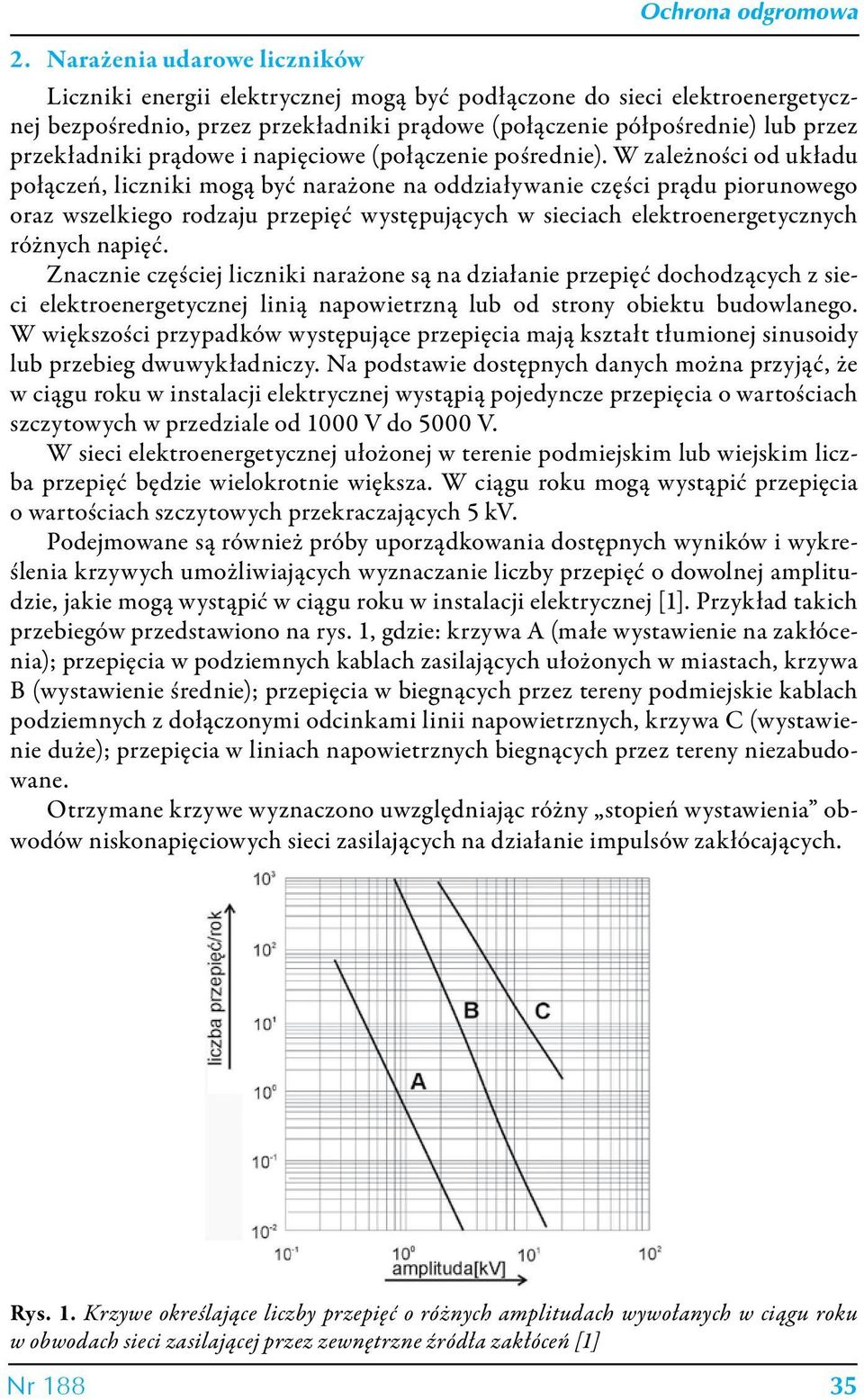 W zależności od układu połączeń, liczniki mogą być narażone na oddziaływanie części prądu piorunowego oraz wszelkiego rodzaju przepięć występujących w sieciach elektroenergetycznych różnych napięć.