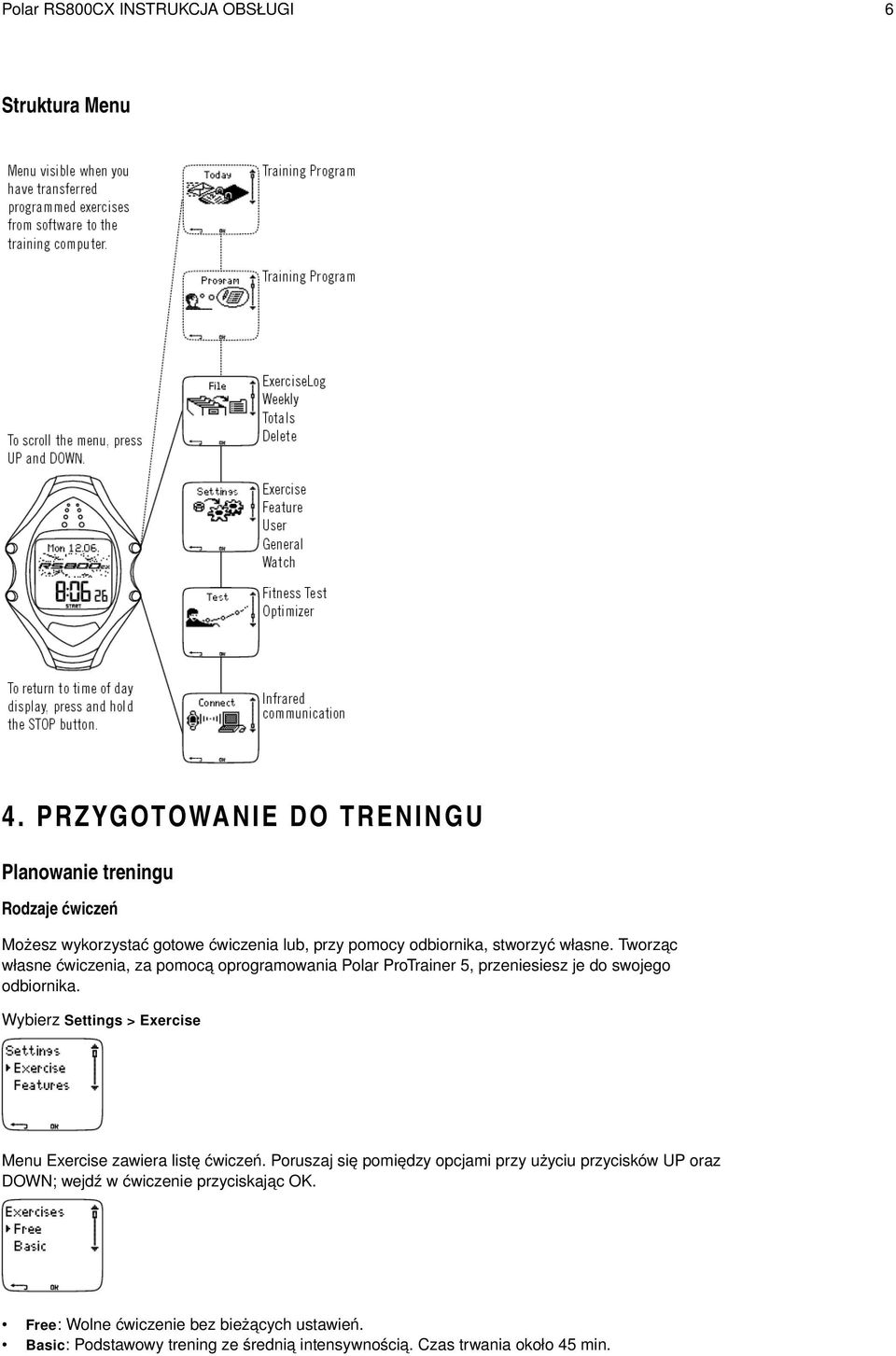 własne. Tworząc własne ćwiczenia, za pomocą oprogramowania Polar ProTrainer 5, przeniesiesz je do swojego odbiornika.