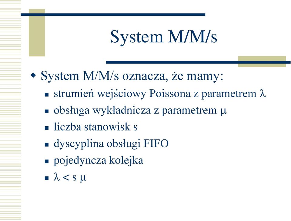 obsługa wykładnicza z parametrem liczba