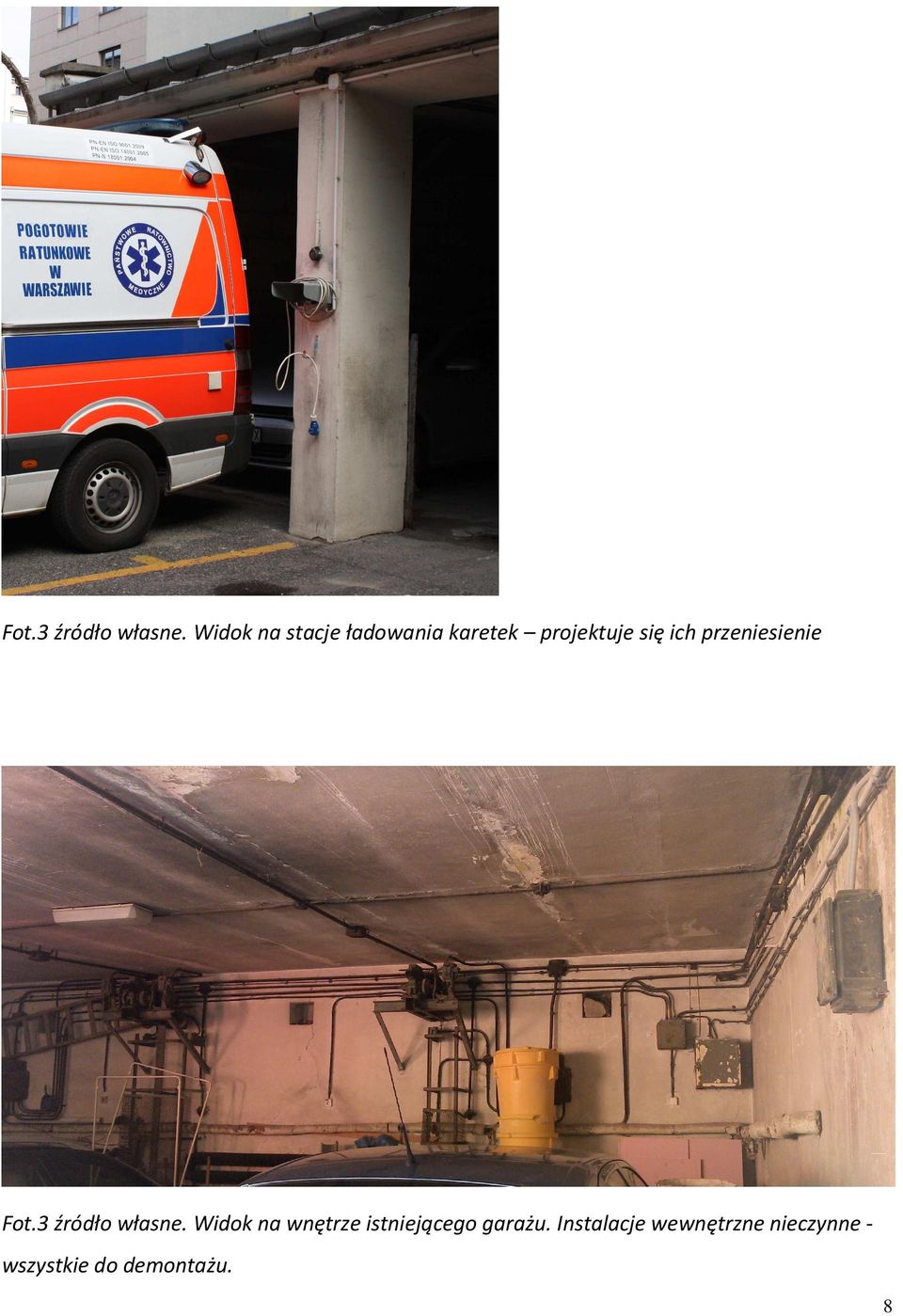 ich przeniesienie  Widok na wnętrze istniejącego