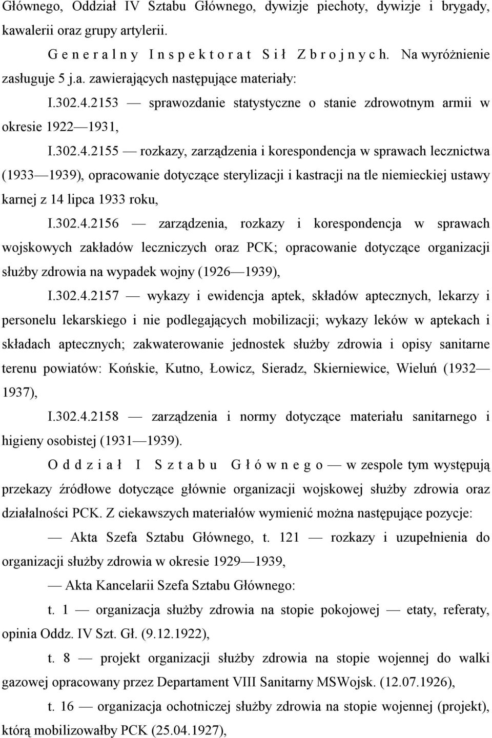 2153 sprawozdanie statystyczne o stanie zdrowotnym armii w okresie 1922 1931, I.302.4.