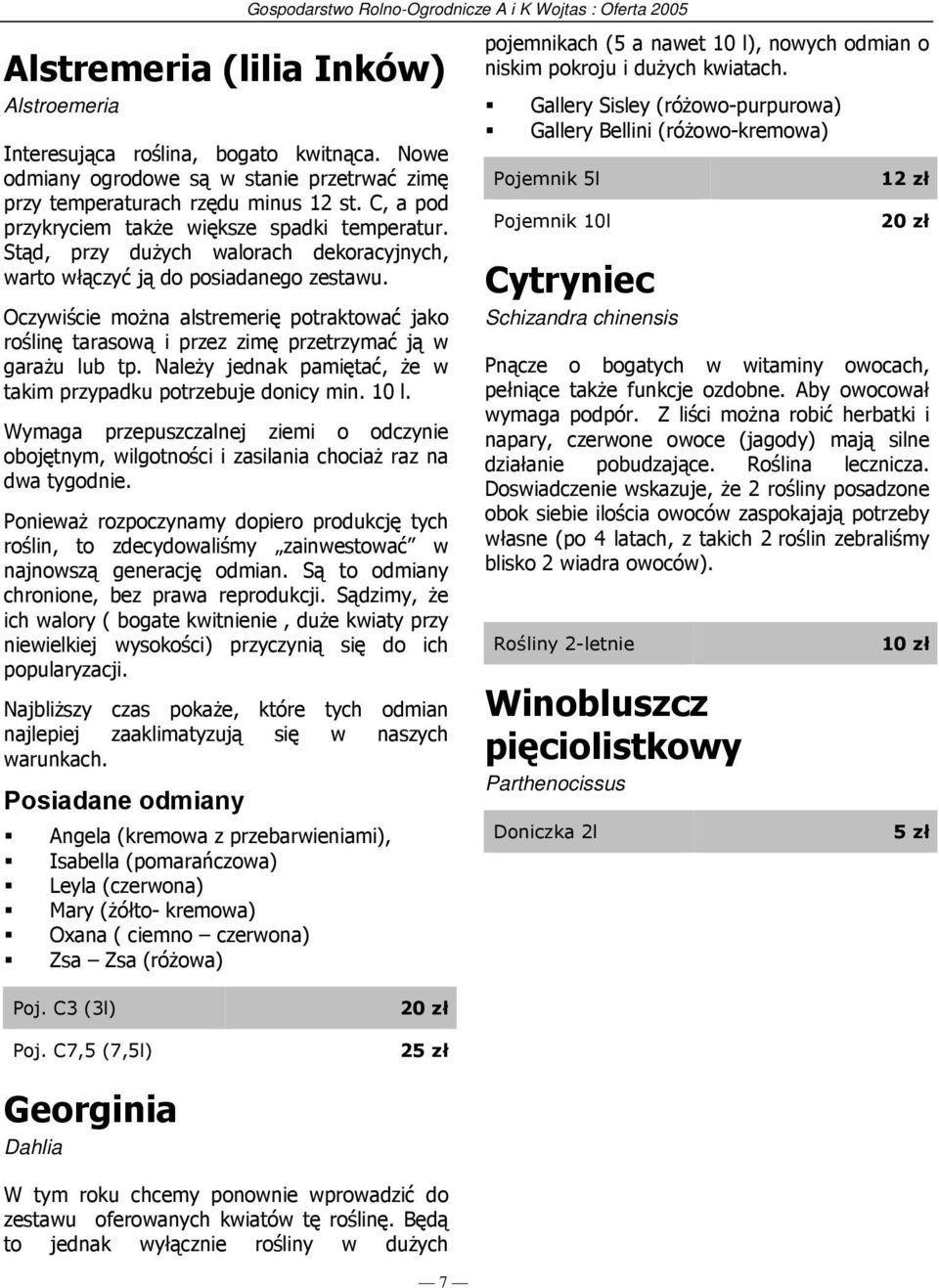 Oczywiście można alstremerię potraktować jako roślinę tarasową i przez zimę przetrzymać ją w garażu lub tp. Należy jednak pamiętać, że w takim przypadku potrzebuje donicy min. 10 l.