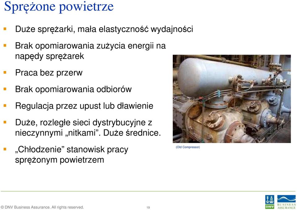 lub dławienie Duże, rozległe sieci dystrybucyjne z nieczynnymi nitkami. Duże średnice.