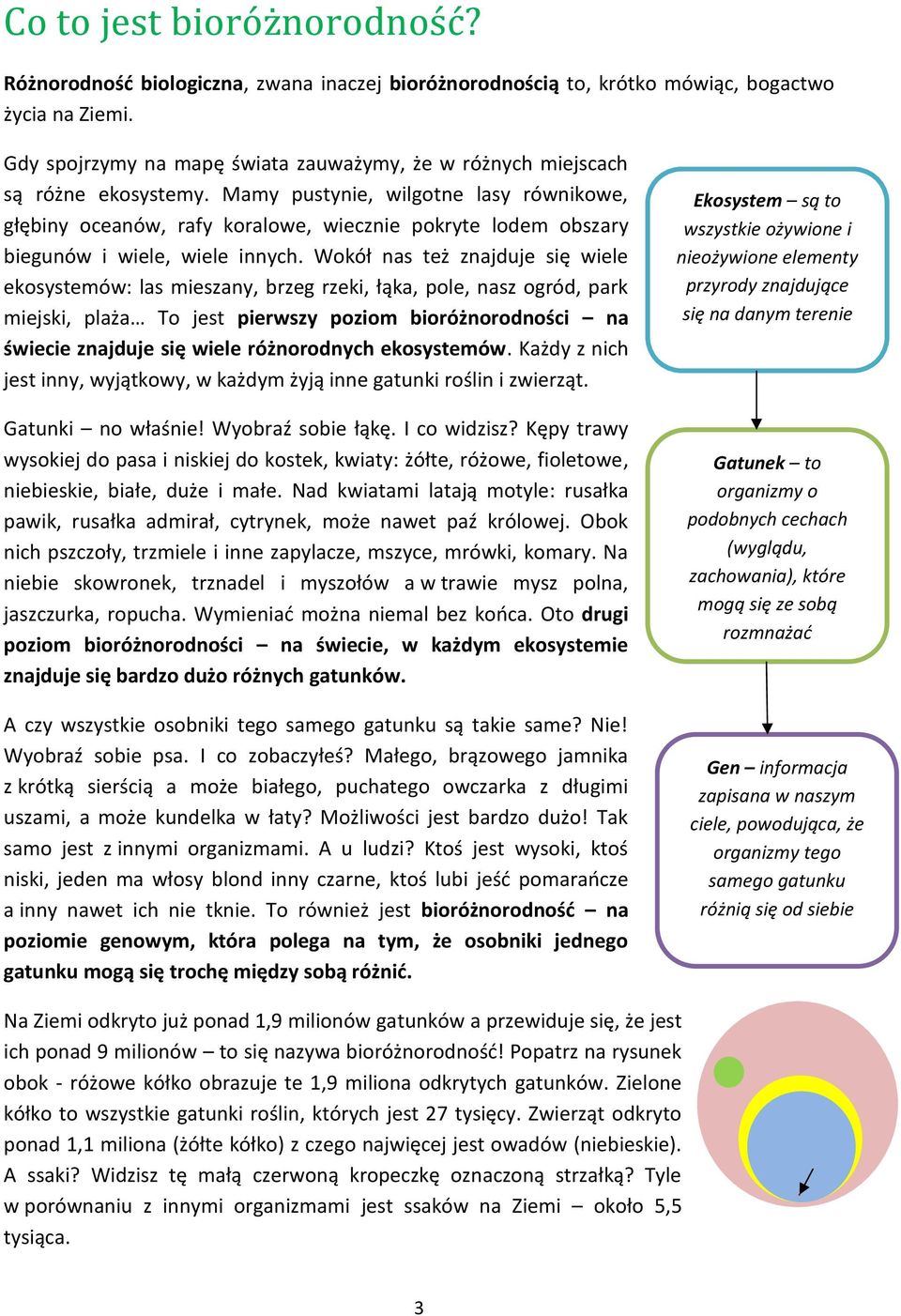 Mamy pustynie, wilgotne lasy równikowe, głębiny oceanów, rafy koralowe, wiecznie pokryte lodem obszary biegunów i wiele, wiele innych.