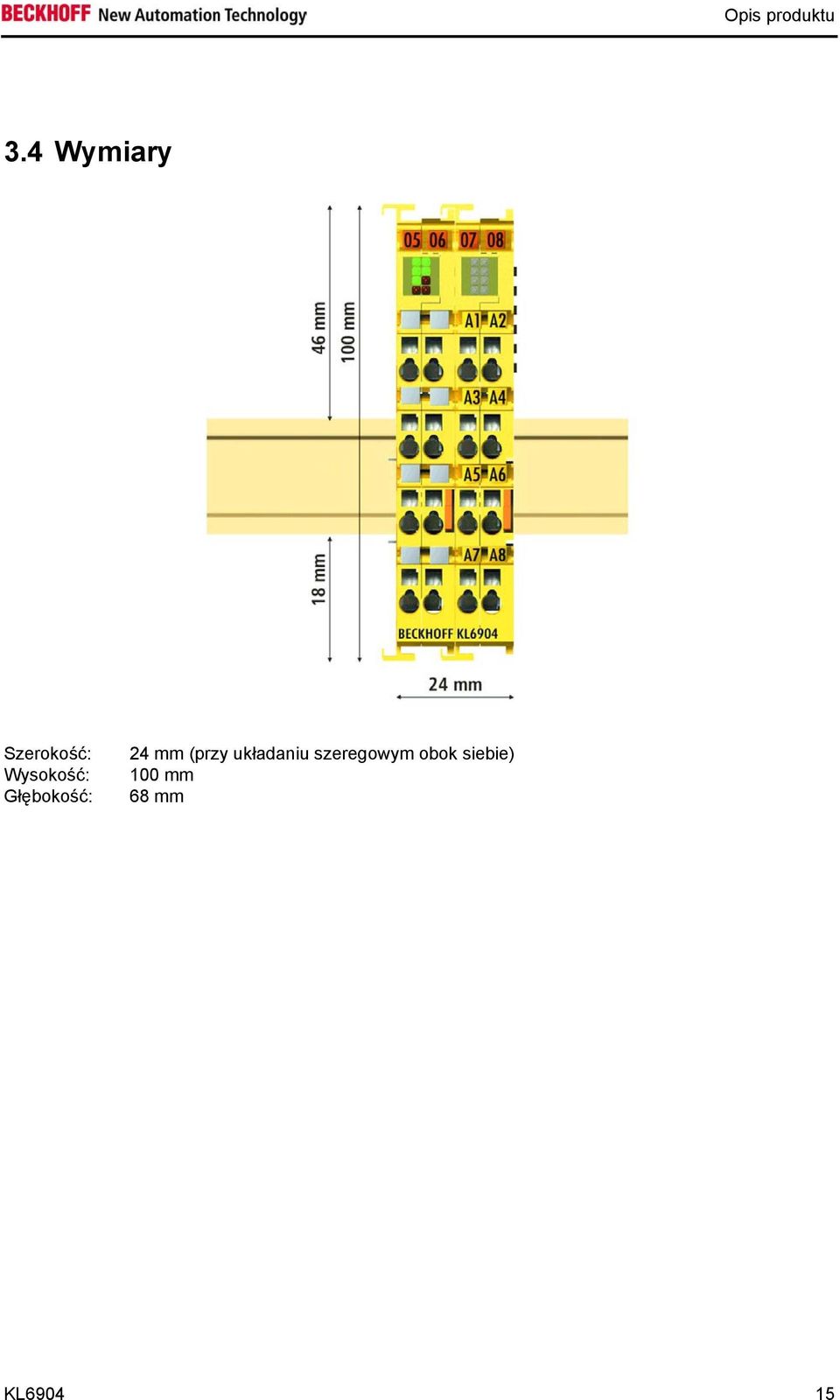 Głębokość: 24 mm (przy