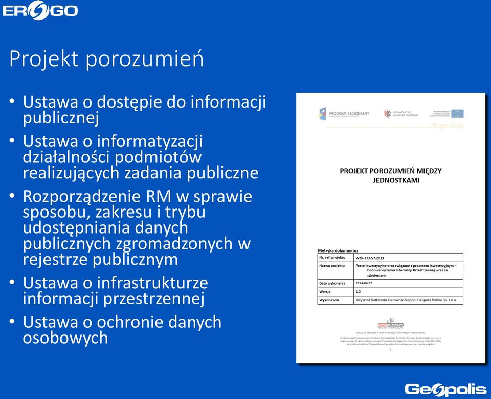 sposobu, zakresu i trybu udostępniania danych publicznych zgromadzonych w rejestrze