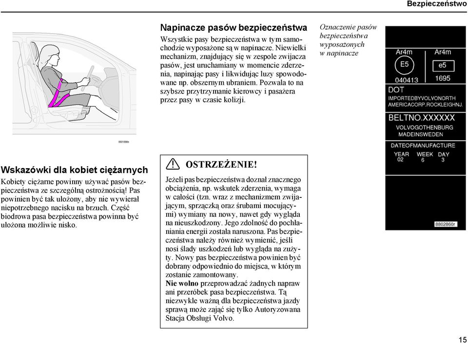 Pozwala to na szybsze przytrzymanie kierowcy i pasażera przez pasy w czasie kolizji.