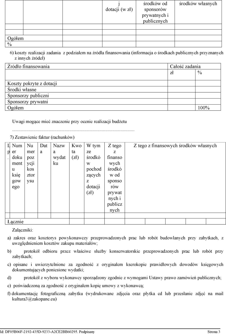 Uwagi mogące mieć znaczenie przy ocenie realizacji budżetu.