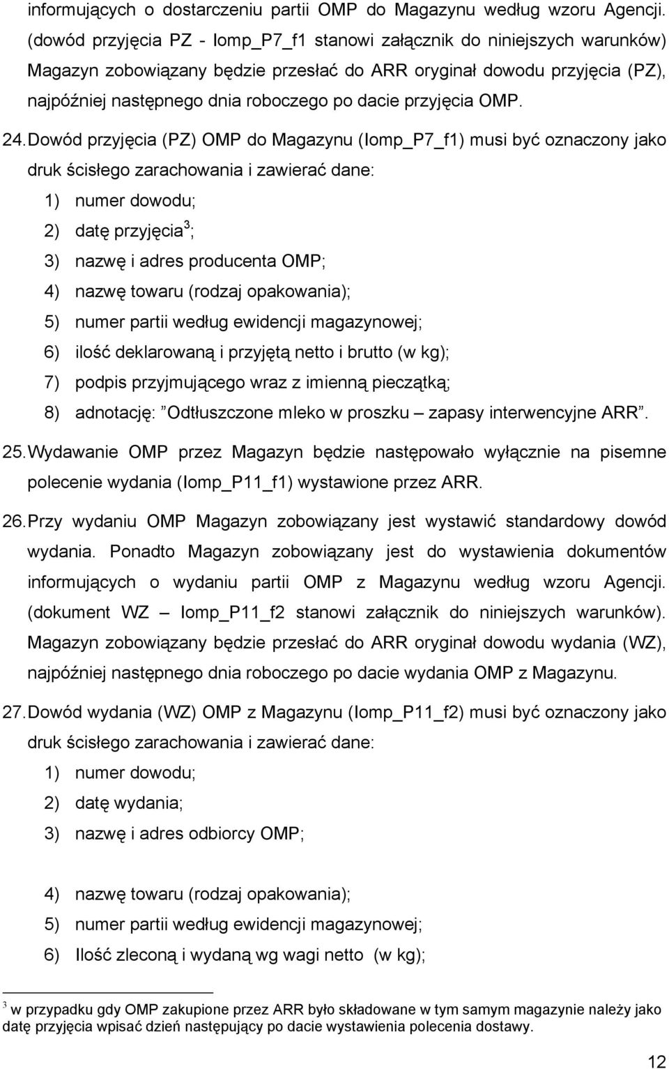 przyjęcia OMP. 24.