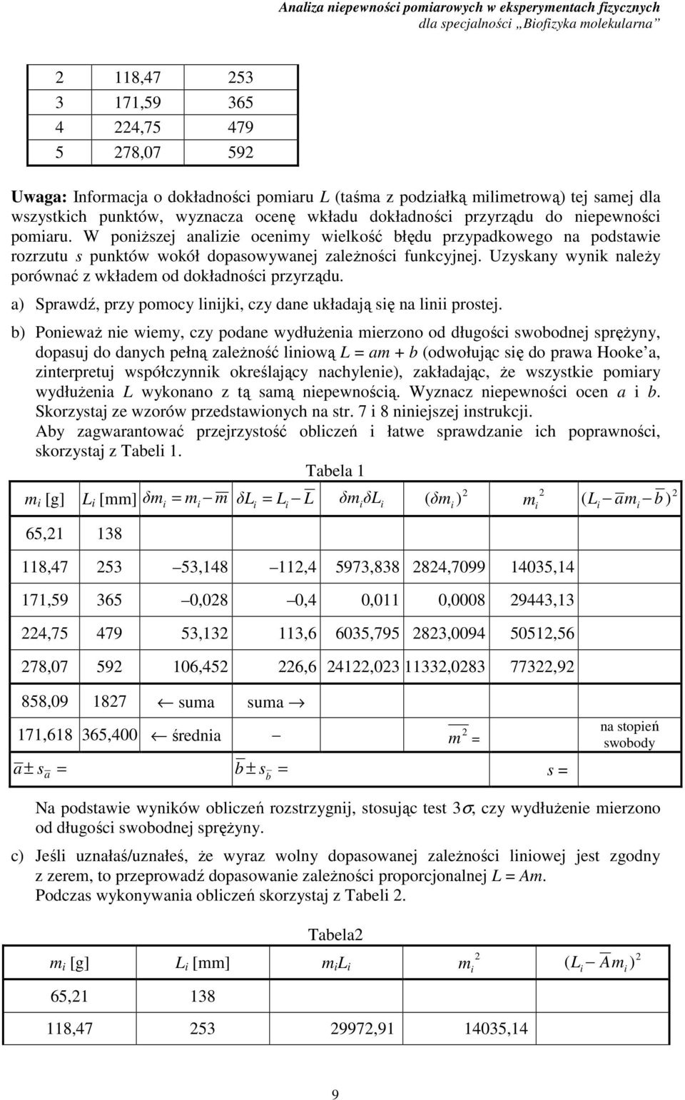 Uzkn nk nleŝ porónć z kłdem od dokłdnośc przrządu. Sprdź, prz pomoc lnjk, cz dne ukłdją ę n ln protej.