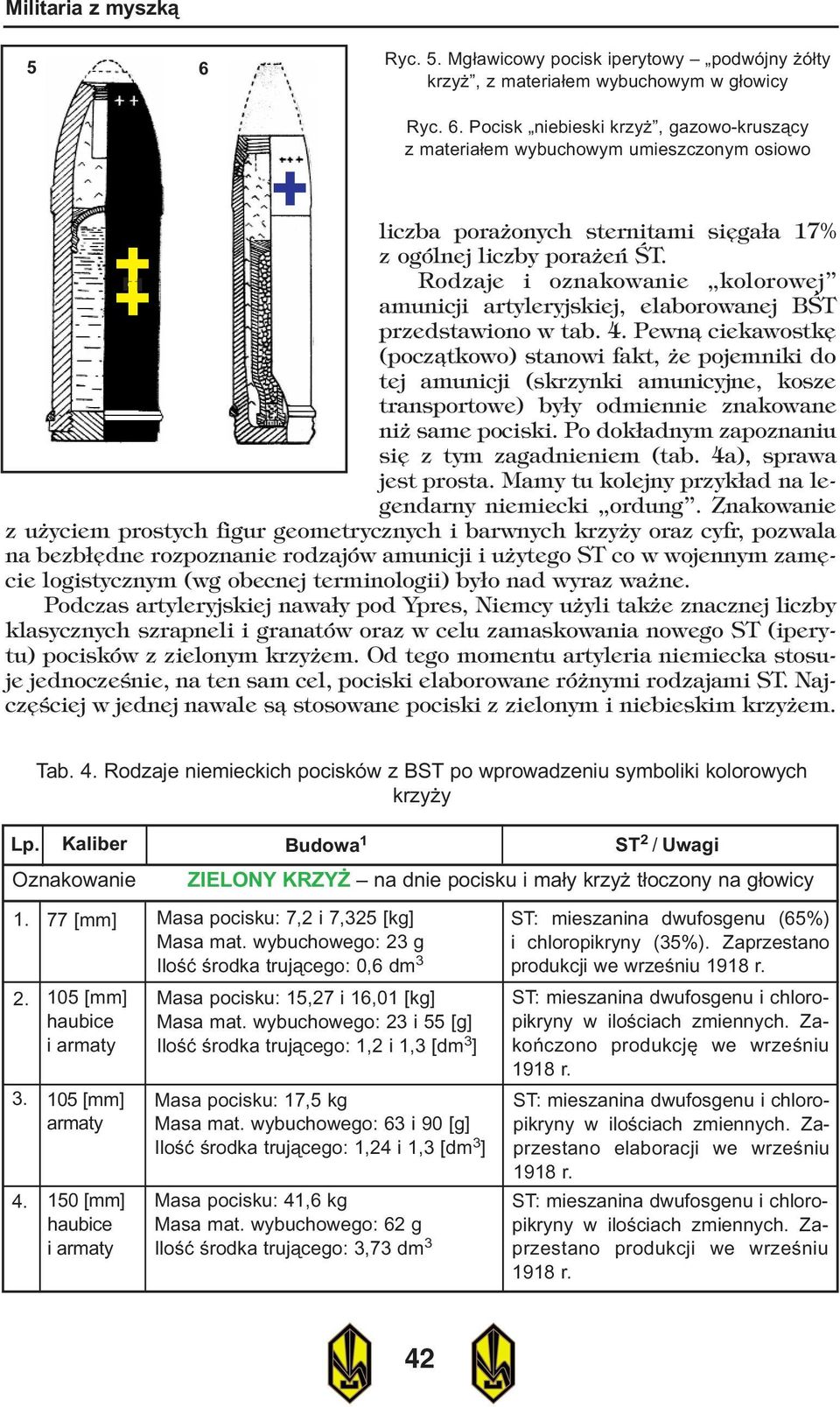 Pewn¹ ciekawostkê (pocz¹tkowo) stanowi fakt, e pojemniki do tej amunicji (skrzynki amunicyjne, kosze transportowe) by³y odmiennie znakowane ni same pociski.