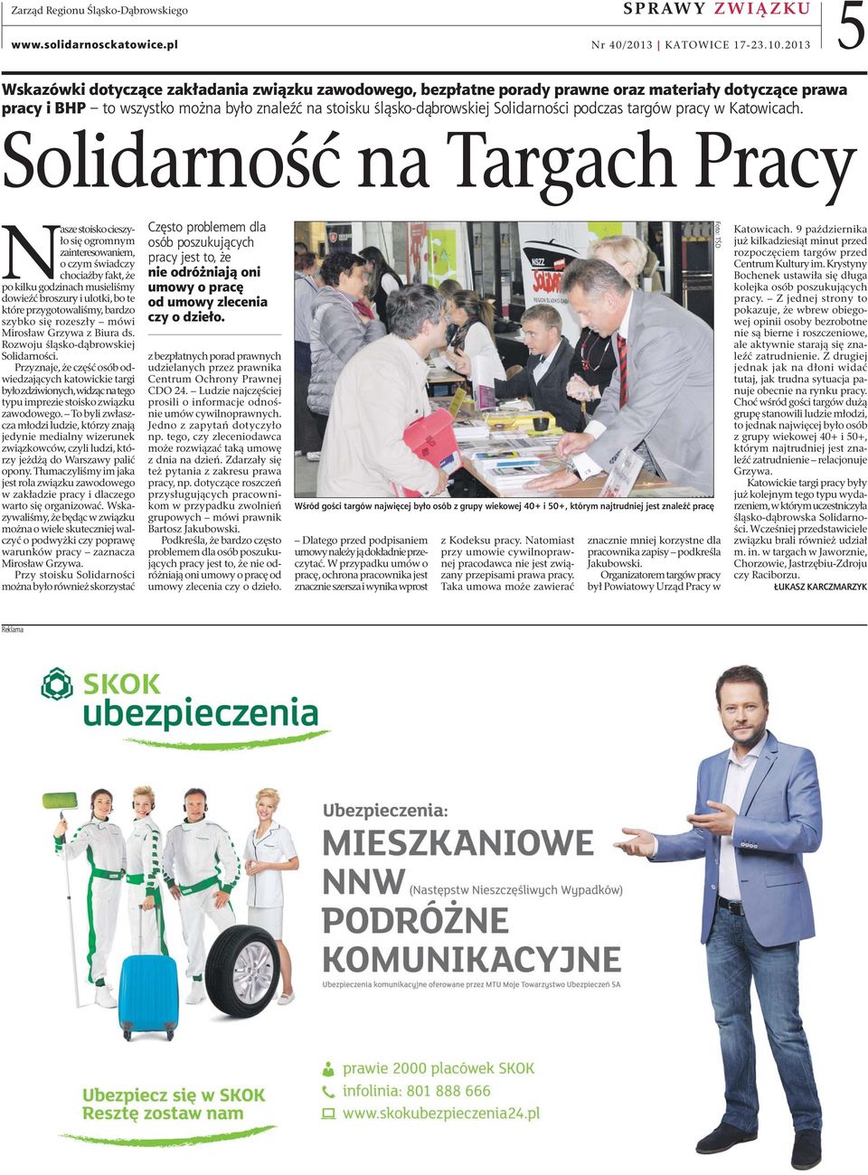 podczas targów pracy w Katowicach.