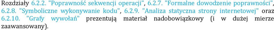 "Symboliczne wykonywanie kodu", 6.2.9.