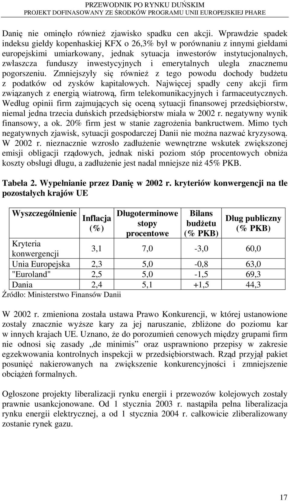 emerytalnych uległa znacznemu pogorszeniu. Zmniejszyły się również z tego powodu dochody budżetu z podatków od zysków kapitałowych.