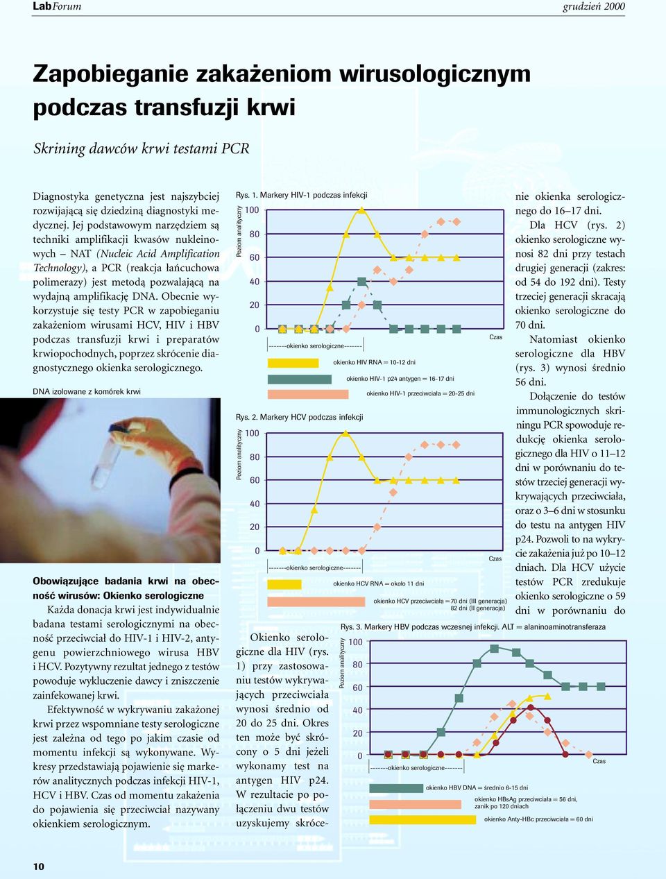 Jej podstawowym narz dziem sà techniki amplifikacji kwasów nukleinowych NAT (Nucleic Acid Amplification Technology), a PCR (reakcja aƒcuchowa polimerazy) jest metodà pozwalajàcà na wydajnà