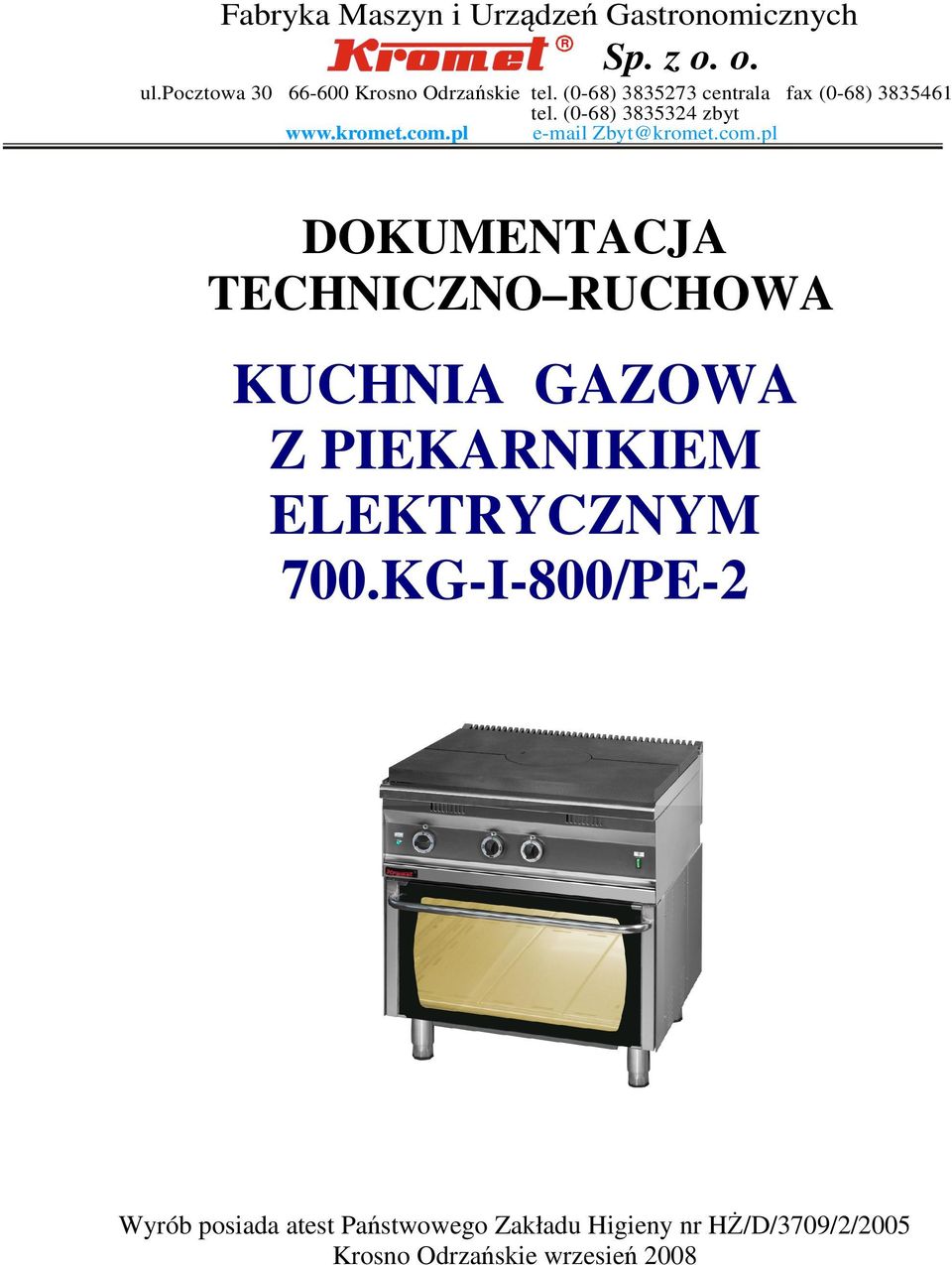 pl e-mail Zbyt@kromet.com.