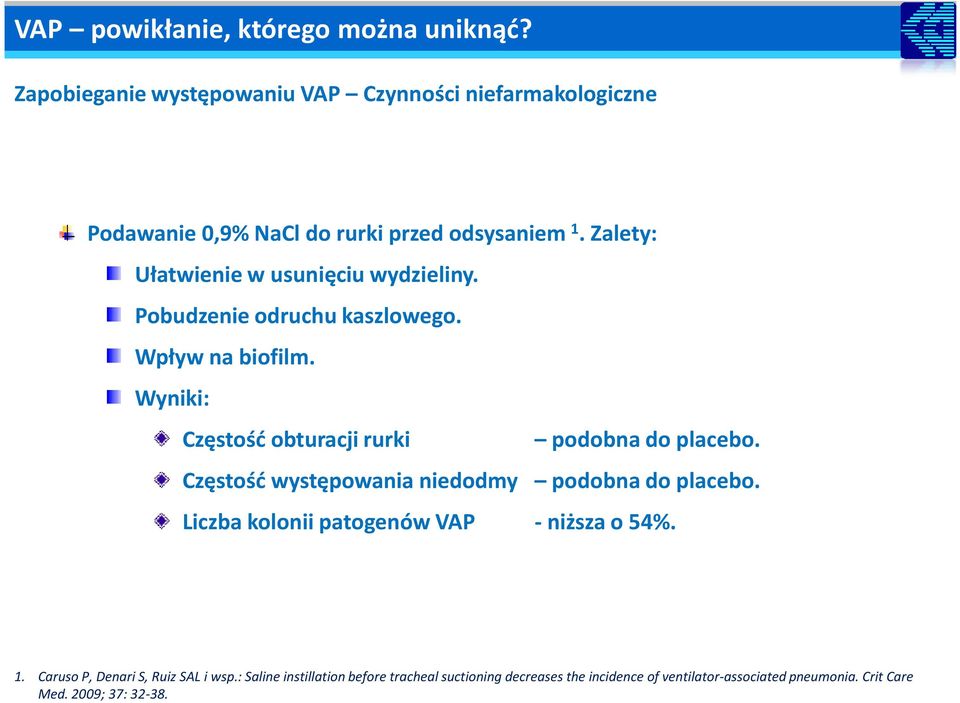 Wyniki: Częstość obturacji rurki podobna do placebo. Częstość występowania niedodmy podobna do placebo.