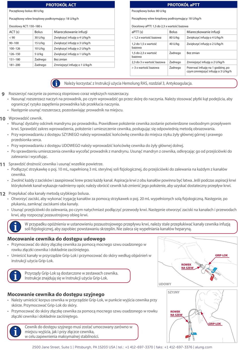 Zmnejszyć nfuzję o 1 U/kg/h Początkowy wlew kroplowy podtrzymujący: 18 U/kg/h Docelowy aptt: 1,5 do 2,3 x wartość bazowa aptt (s) Bolus Mareczkowane nfuzj < 1,2 x wartość bazowa 80 U/kg Zwększyć