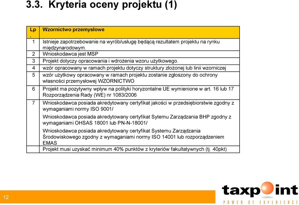 4 wzór opracowany w ramach projektu dotyczy struktury złożonej lub linii wzorniczej 5 wzór użytkowy opracowany w ramach projektu zostanie zgłoszony do ochrony własności przemysłowej WZORNICTWO 6