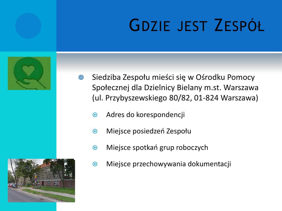 Przybyszewskiego 80/82, 01-824 Warszawa) Adres do korespondencji