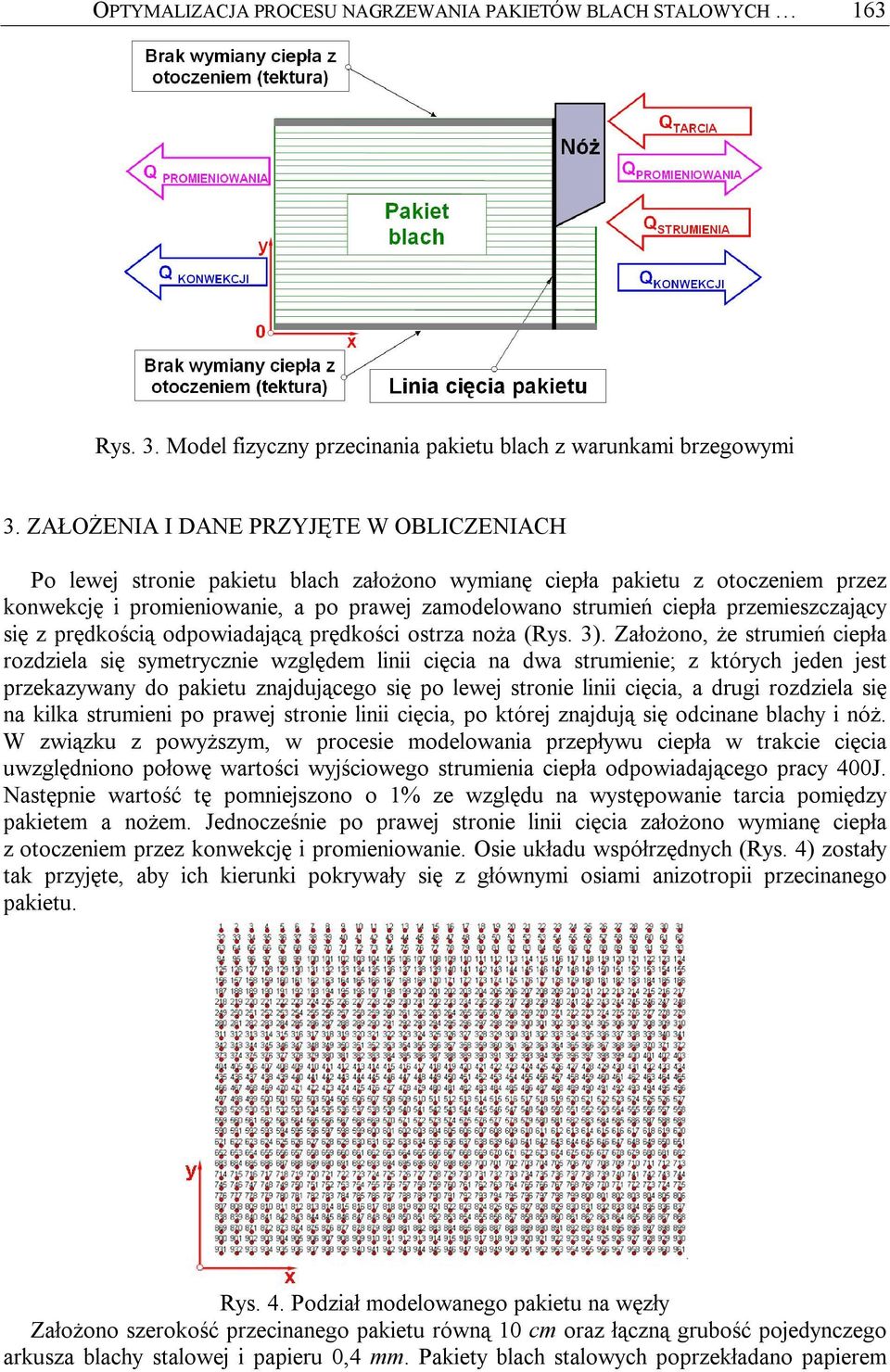 przemieszczający się z prędkością odpowiadającą prędkości ostrza noża (Rys. 3).