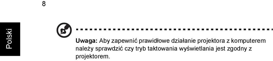 należy sprawdzić czy tryb