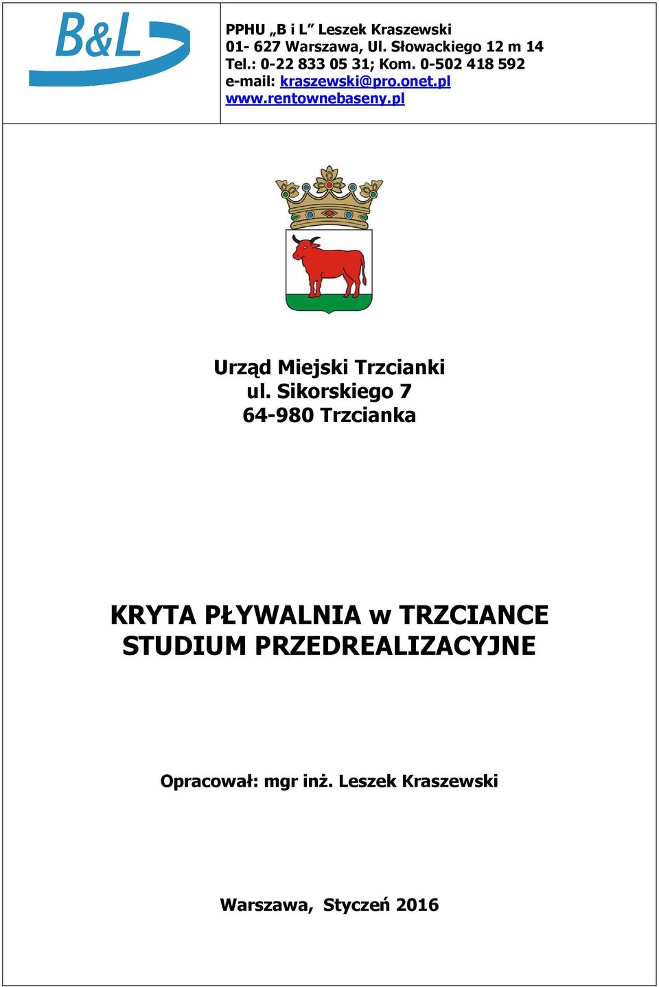 rentownebaseny.pl Urząd Miejski Trzcianki ul.