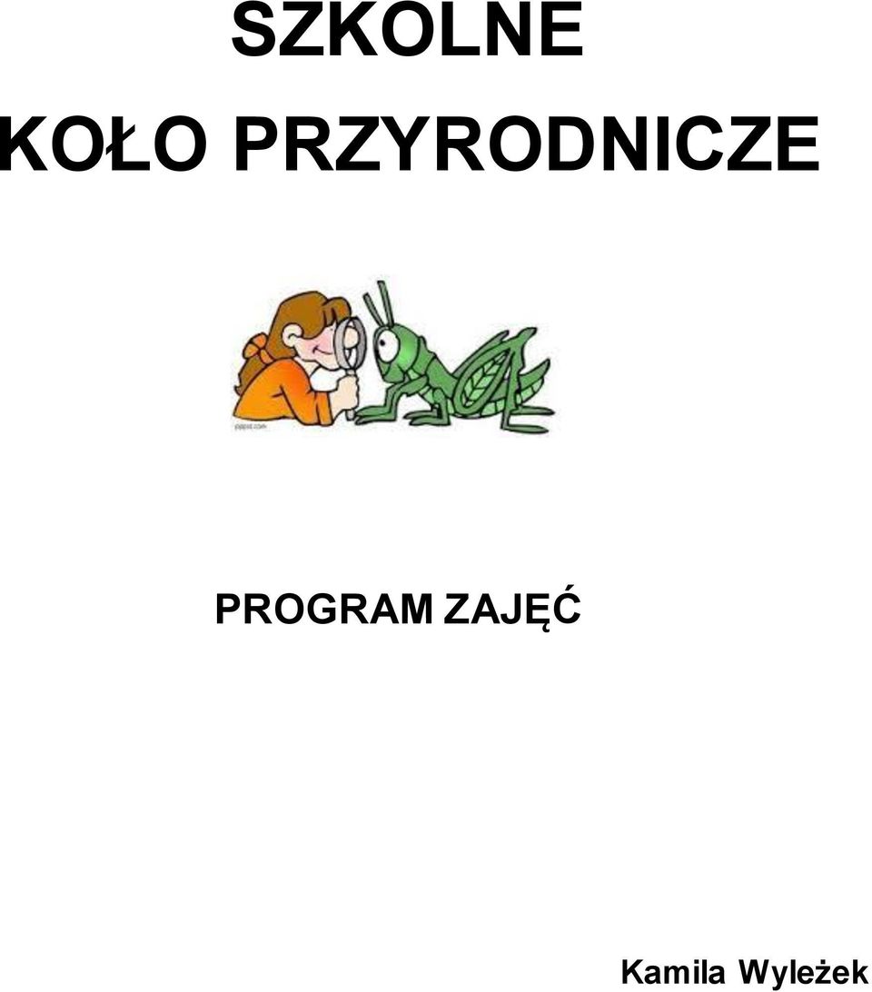 PROGRAM ZAJĘĆ