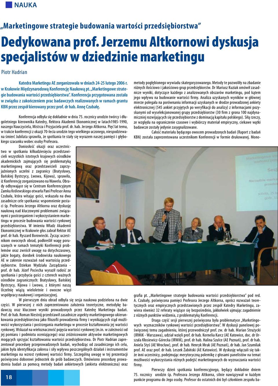 Marketingowe strategie budowania wartości przedsiębiorstwa.