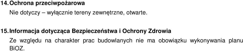 Informacja dotycząca Bezpieczeństwa i Ochrony Zdrowia