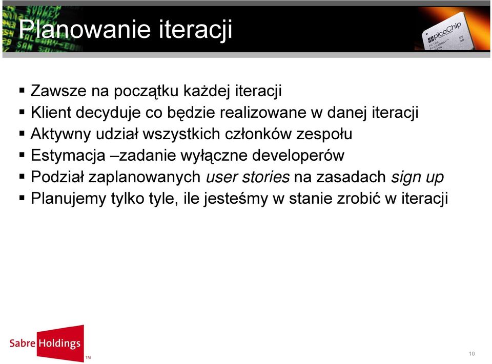 zespołu Estymacja zadanie wyłączne developerów Podział zaplanowanych user