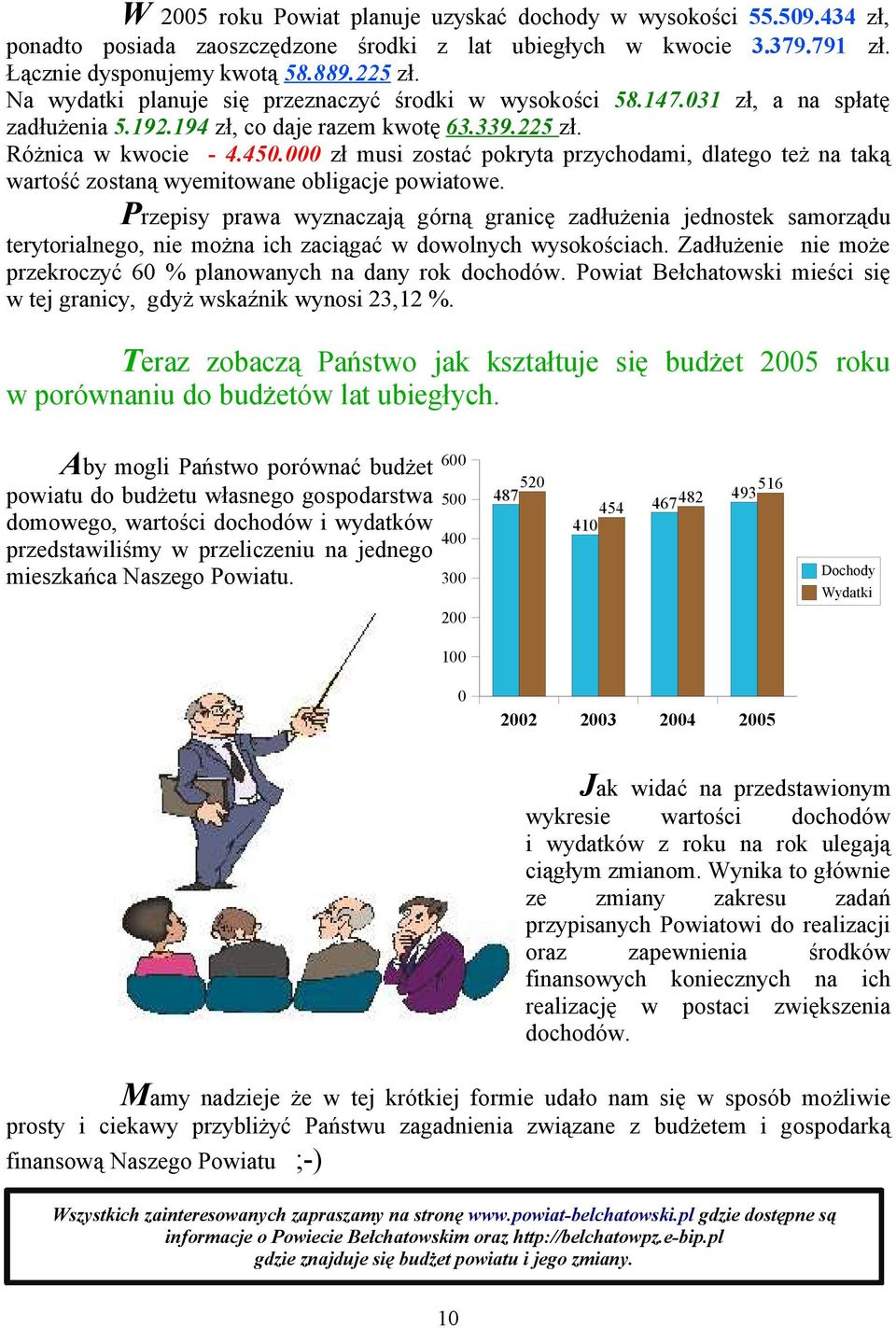 000 zł musi zostać pokryta przychodami, dlatego też na taką wartość zostaną wyemitowane obligacje powiatowe.