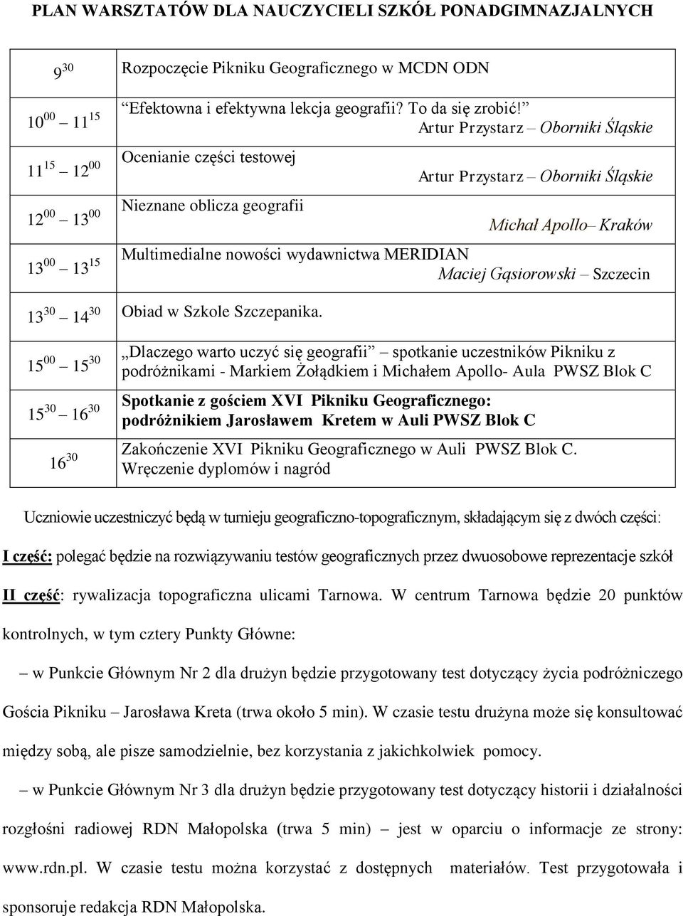 w Szkole Szczepanika.