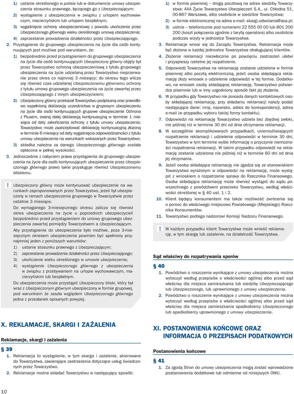 Ubezpieczającego. 2.