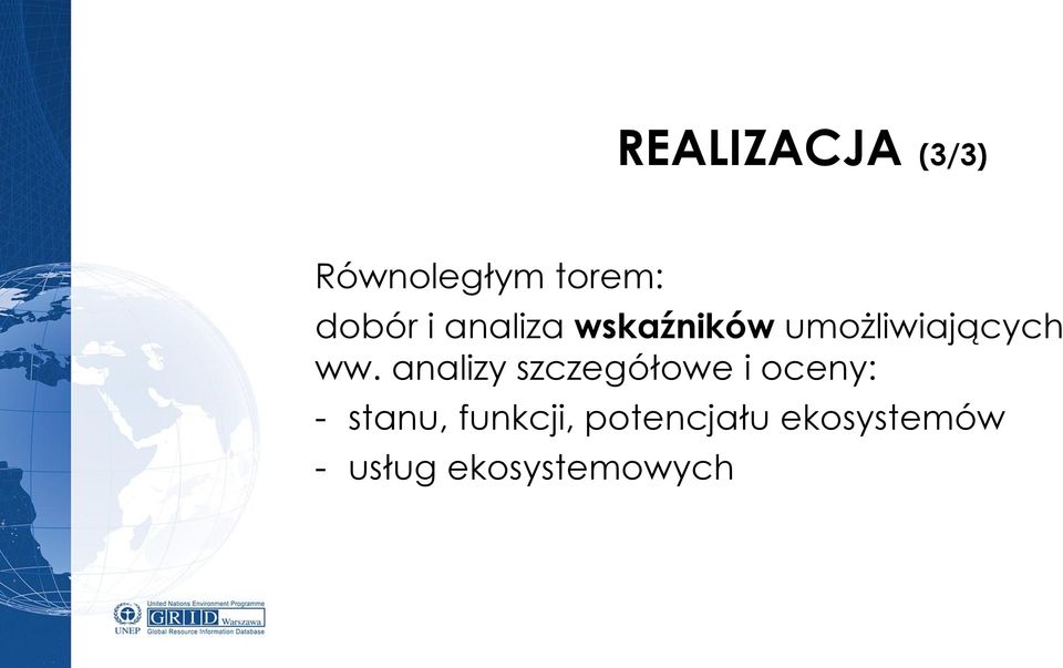 analizy szczegółowe i oceny: - stanu,