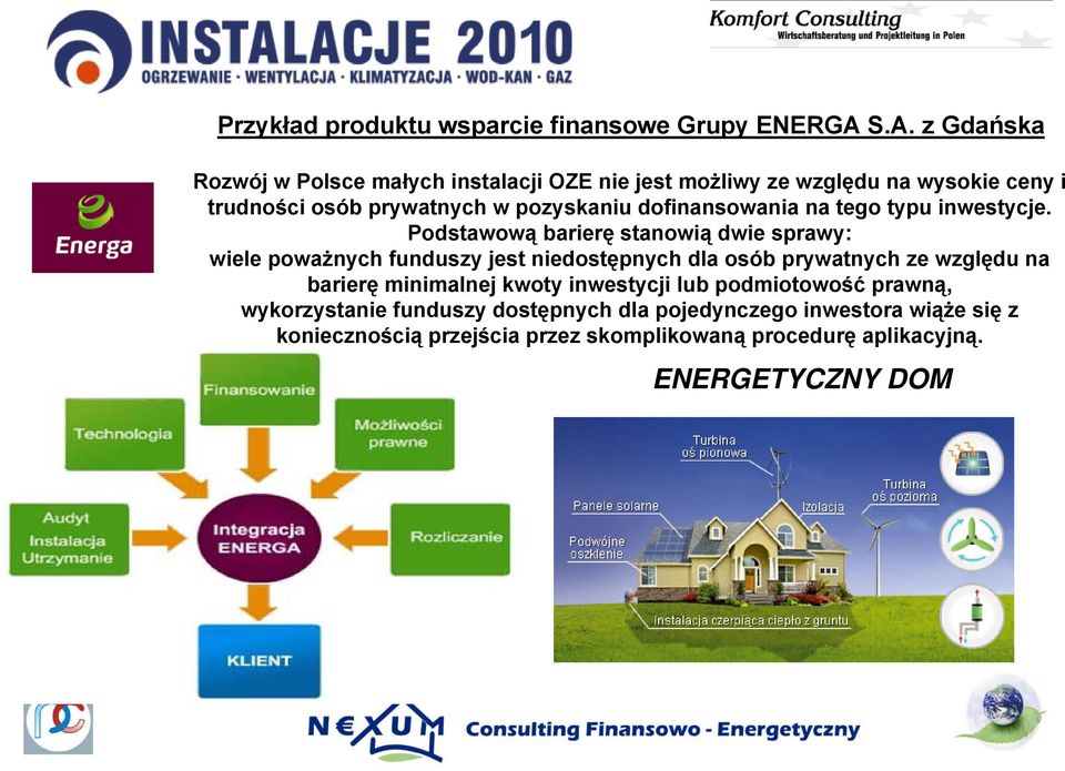 dofinansowania na tego typu inwestycje.