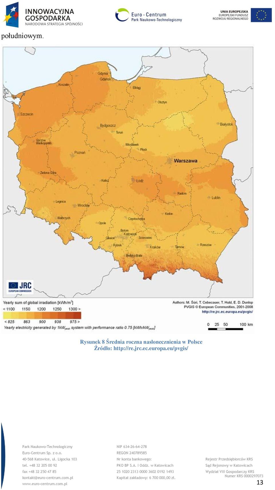 nasłonecznienia w Polsce