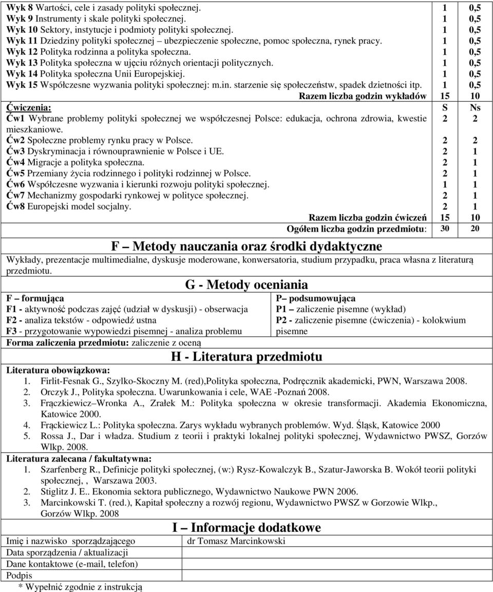 Wyk Polityka społeczna Unii Europejskiej. Wyk 5 Współczesne wyzwania polityki społecznej: m.in. starzenie się społeczeństw, spadek dzietności itp.