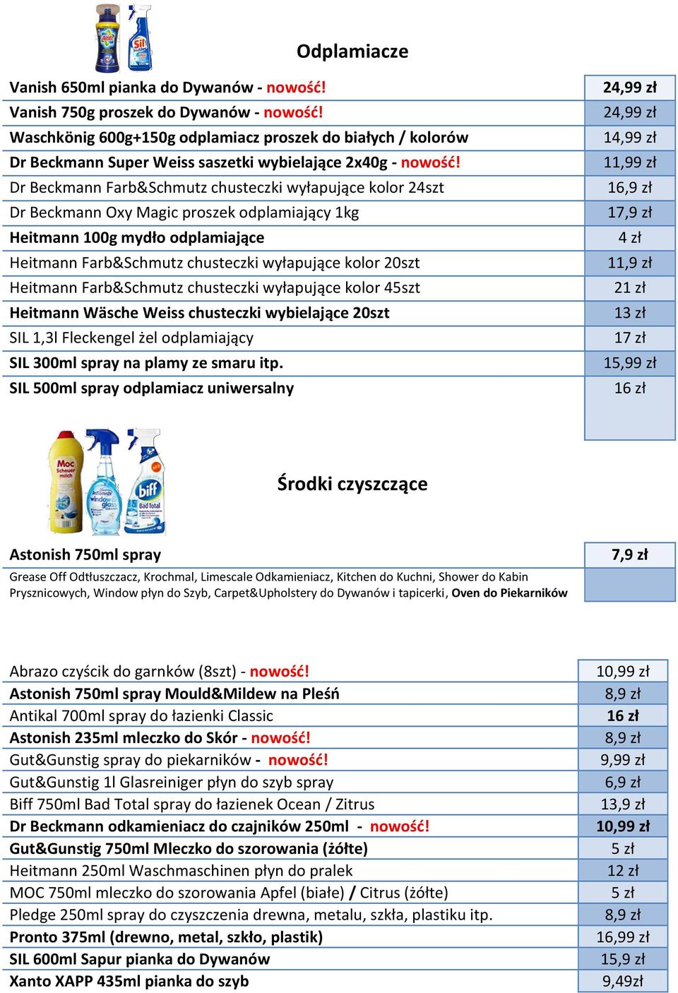 Dr Beckmann Farb&Schmutz chusteczki wyłapujące kolor 24szt Dr Beckmann Oxy Magic proszek odplamiający 1kg Heitmann 100g mydło odplamiające Heitmann Farb&Schmutz chusteczki wyłapujące kolor 20szt