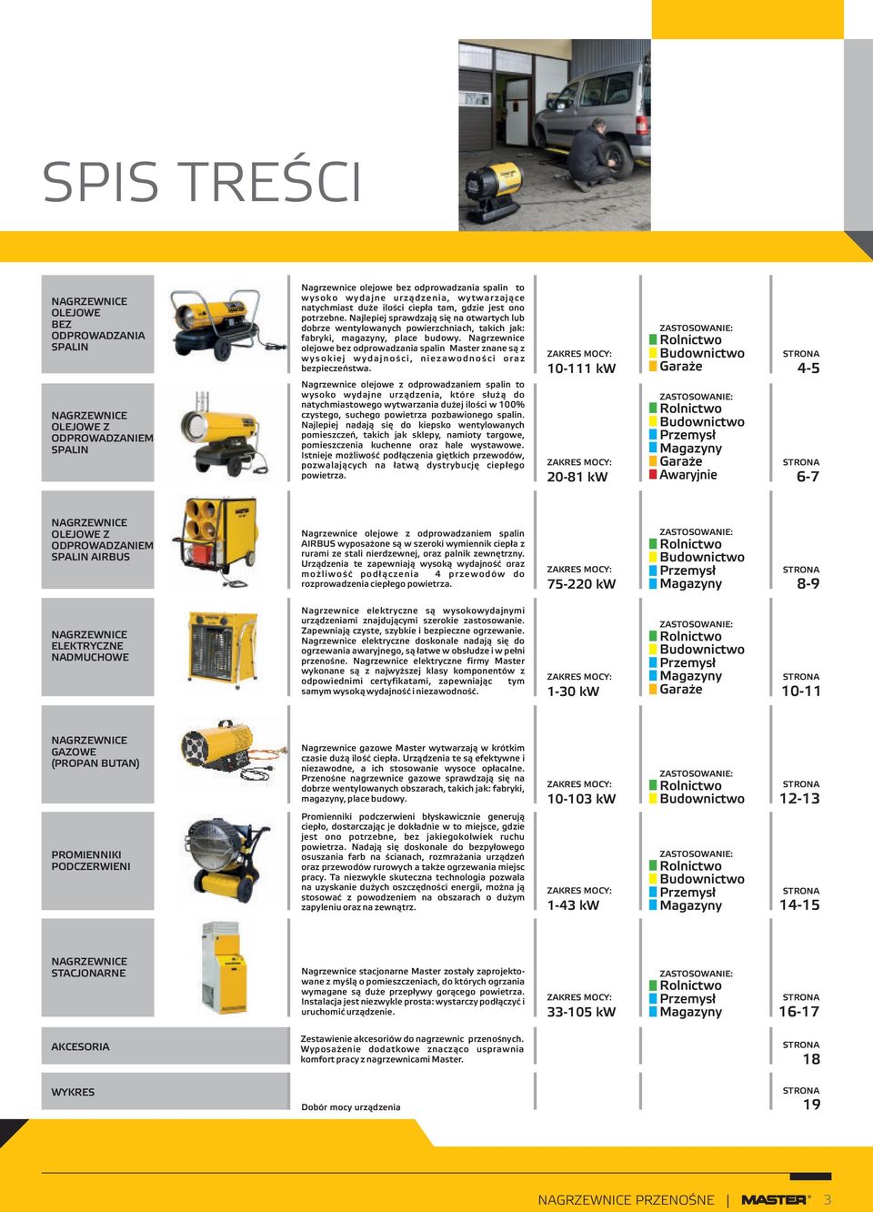 Nagrzewnice olejowe bez odprowadzania spalin Master znane są z wysokiej wydajności, niezawodności oraz bezpieczeństwa.