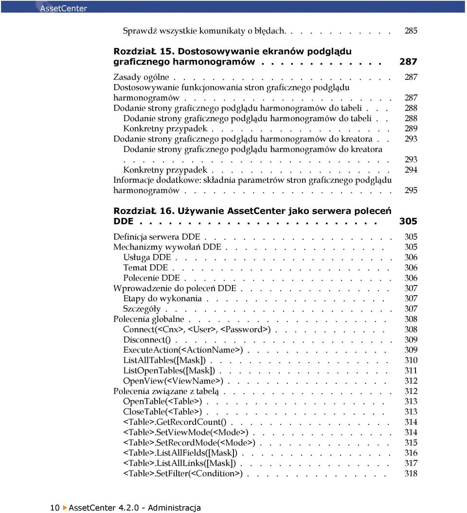 .. 288 Dodanie strony graficznego podglądu harmonogramów do tabeli.. 288 Konkretny przypadek................... 289 Dodanie strony graficznego podglądu harmonogramów do kreatora.