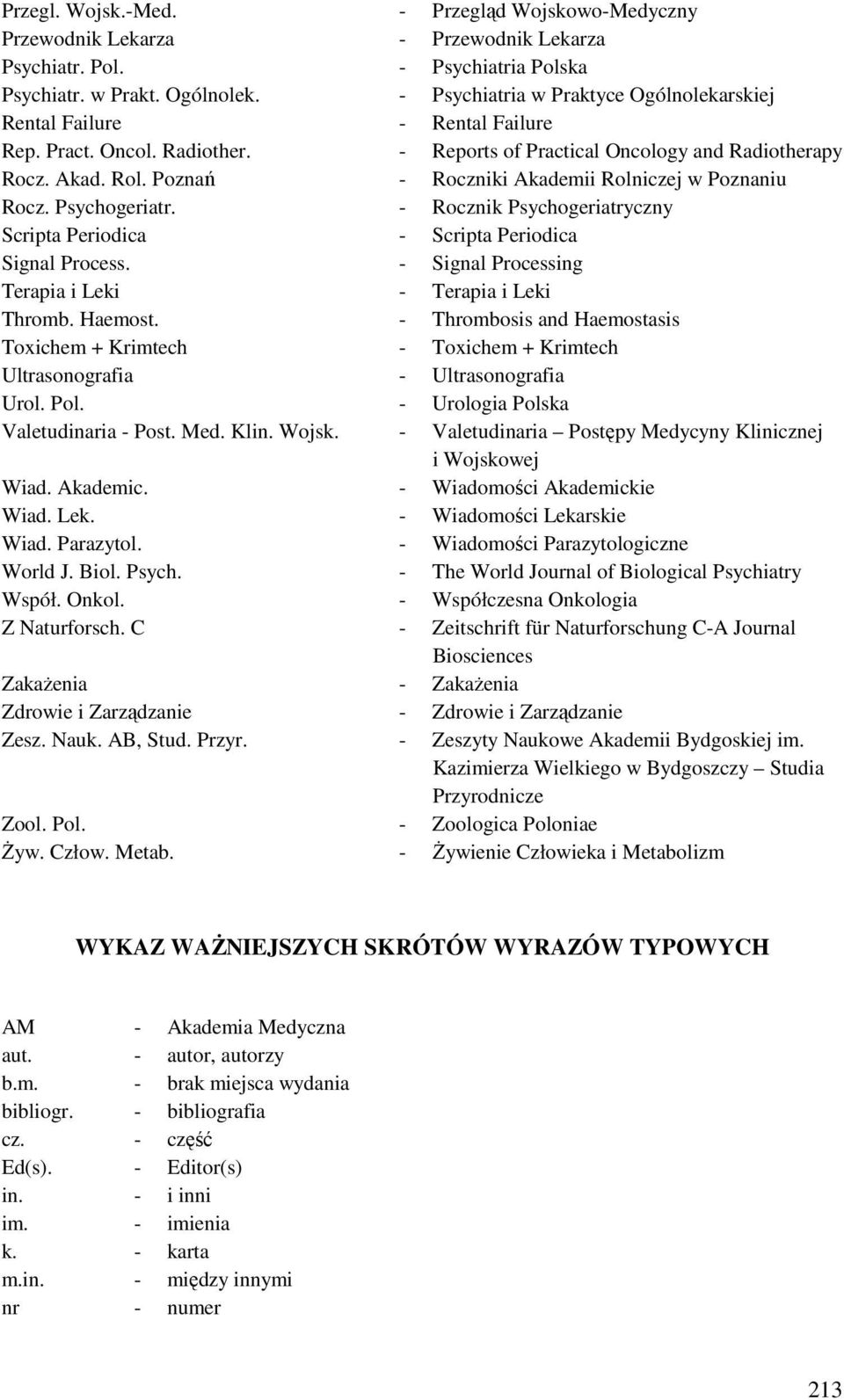 Poznań - Roczniki Akademii Rolniczej w Poznaniu Rocz. Psychogeriatr. - Rocznik Psychogeriatryczny Scripta Periodica - Scripta Periodica Signal Process.