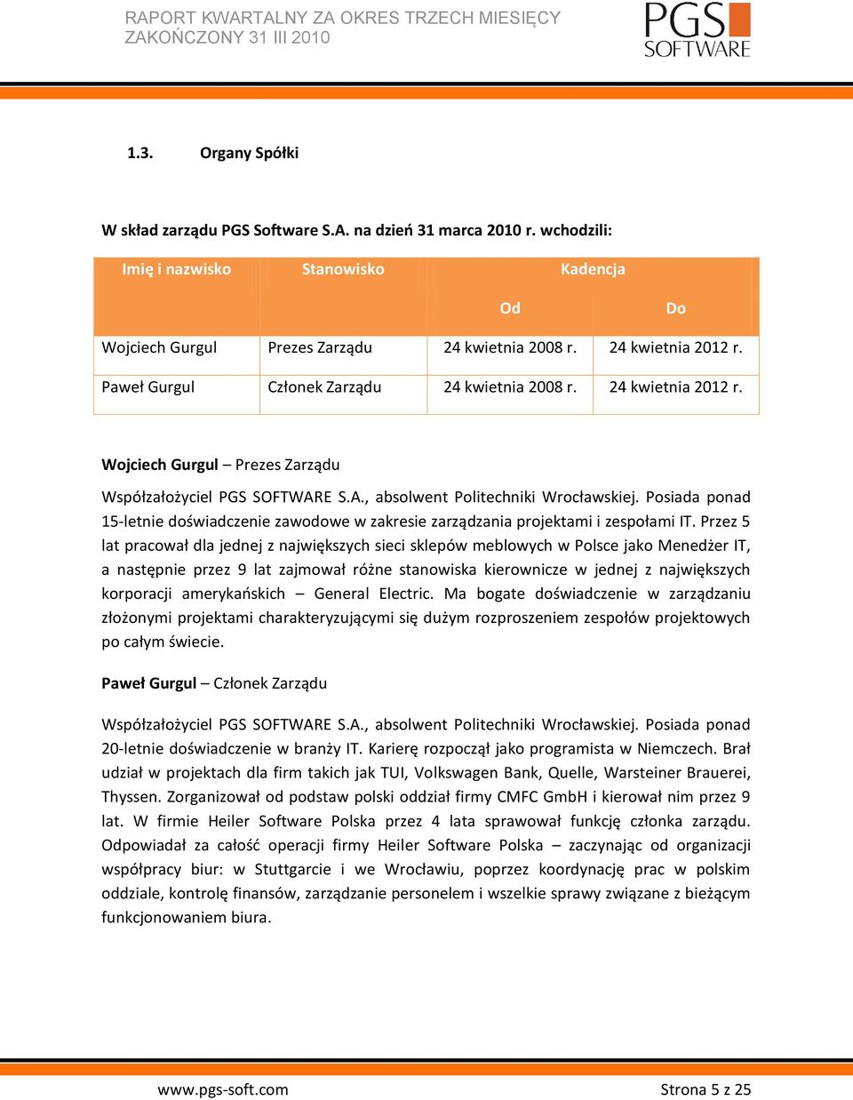 Posiada ponad 15-letnie doświadczenie zawodowe w zakresie zarządzania projektami i zespołami IT.